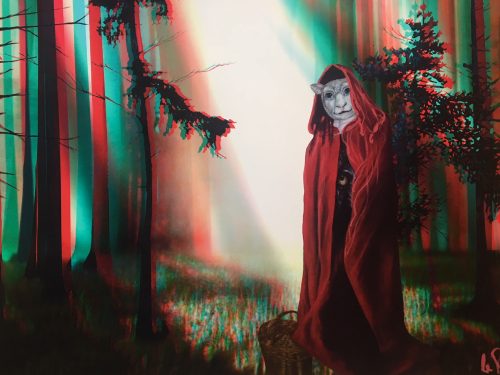 A Wolf in Sheep’s Clothing A3 Print in 2D